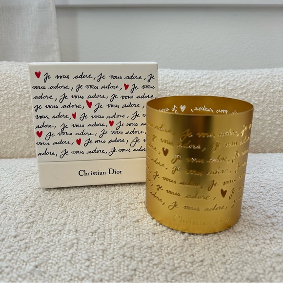 Christian Dior Je Vous Adore Gold Candle Holder - Picture 2 of 10